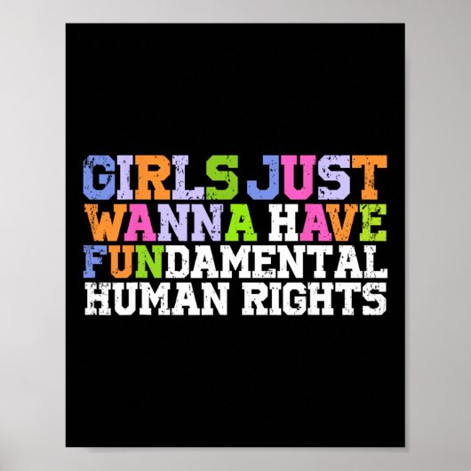 Ik wil gewoon fundamenteel feminisme op het gebied poster (Voorkant)