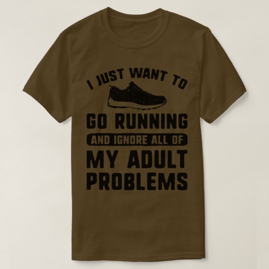 Ik wil gewoon gaan hardlopen 2 t-shirt (Design voorkant)