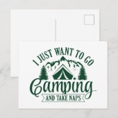 Ik wil gewoon gaan kamperen en kaarten maken (Voorkant / Achterkant)