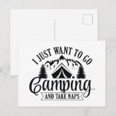 Ik wil gewoon gaan kamperen en kaarten maken (Voorkant / Achterkant)