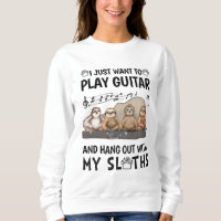 Ik Wil Gewoon Gitaar Spelen Shirt Cute Luiaards Hu