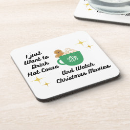 Ik wil gewoon Hot Cocoa Drinken op een Bier Onderzetter