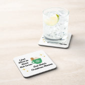 Ik wil gewoon Hot Cocoa Drinken op een Bier Onderzetter (Rechterzijde)