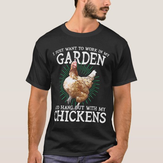 Ik wil gewoon in mijn tuin werken... met mijn t-shirt (Voorkant)