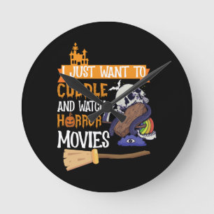 Ik wil gewoon knuffelen en griezelfilms kijken ronde klok