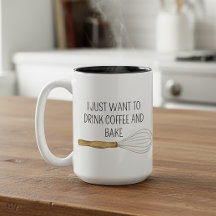 Ik wil gewoon koffie Drinken en Waterverf bakken