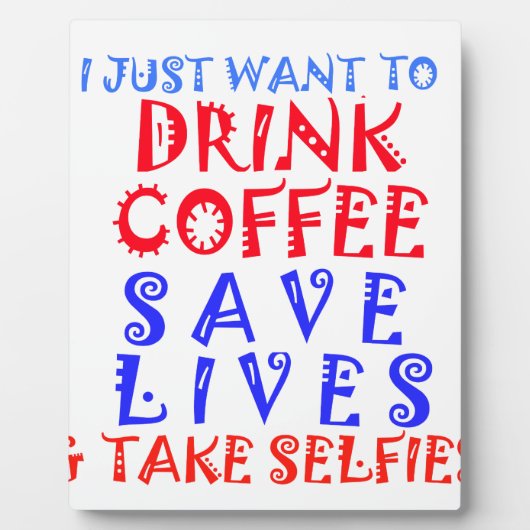Ik wil gewoon koffie drinken fotoplaat (Voorkant)