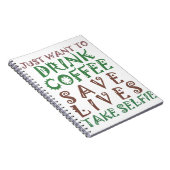 Ik wil gewoon koffie drinken, levens redden en geb notitieboek (Rechterzijde)