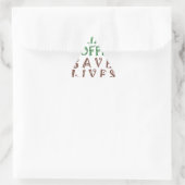 Ik wil gewoon koffie drinken, levens redden en geb sticker (Tas)