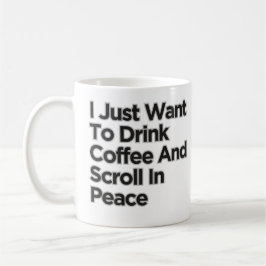 Ik wil gewoon koffie Drinken met een beetje sarcas Koffiemok