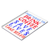 Ik wil gewoon koffie drinken notitieboek (Linkerzijde)