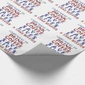 Ik wil gewoon koffie drinken, sparen levens cadeaupapier (Hoek)