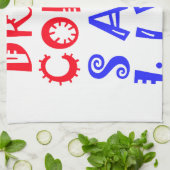 Ik wil gewoon koffie drinken theedoek (Gevouwen)