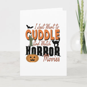 Ik wil gewoon ronddraaien en horrorfilms bekijken kaart