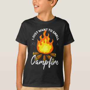 Ik wil gewoon ruiken naar een kampvuur Geschenk Gr T-shirt