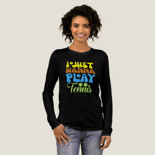 Ik wil gewoon tennis spelen Tri-Blend shirt