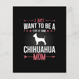 Ik wil gewoon thuis blijven Chihuahua hond mam