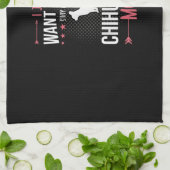 Ik wil gewoon thuis blijven Chihuahua hond mam Theedoek (Gevouwen)