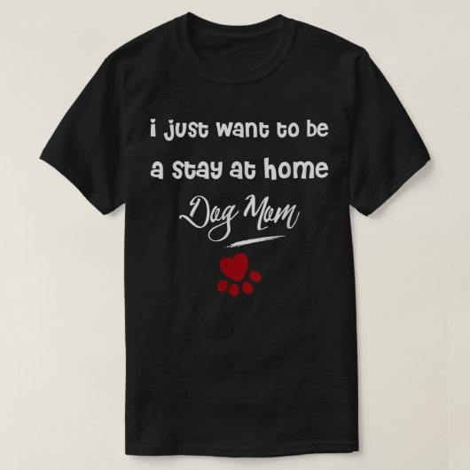 Ik wil gewoon thuis blijven. t-shirt (Design voorkant)
