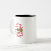 Ik wil gewoon Violin spelen en al mijn kansen nege Tweekleurige Koffiemok (Voorkant links)