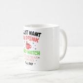 Ik wil gewoon warme chocolade drinken koffiemok (Voorkant rechts)