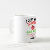 Ik wil gewoon warme chocolade drinken koffiemok (Voorkant links)