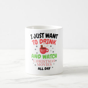 Ik wil gewoon warme chocolade drinken koffiemok