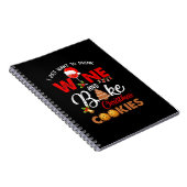 Ik wil gewoon wijn drinken | kerstkoekjes bakken notitieboek (Rechterzijde)