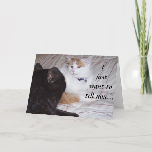 IK WIL GEWOON ZEGGEN DAT IK VAN JE HOU KAART (Voorkant)