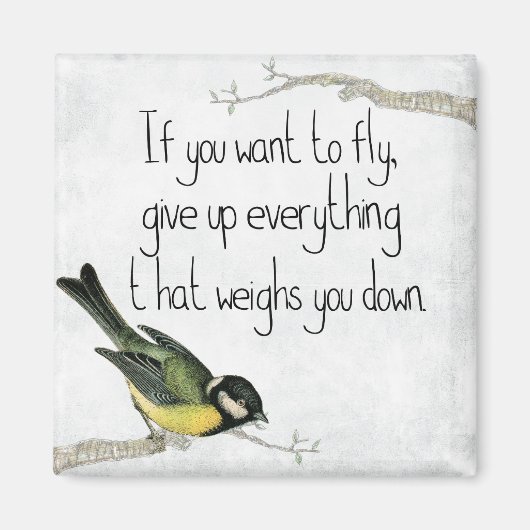 Ik wil graag 2-inch Square Magnet vliegen (Voorkant)