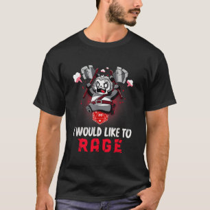 Ik wil graag barbaars panda tafelspel t-shirt