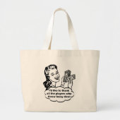 Ik wil graag bedanken grote tote bag (Voorkant)