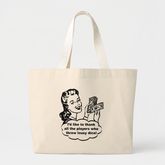 Ik wil graag bedanken grote tote bag (Voorkant)