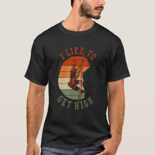 Ik wil graag beklimmen in de Alpiene sport T-shirt