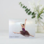 Ik wil graag dansen. briefkaart (Staand voorkant)