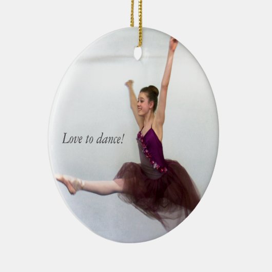 Ik wil graag dansen. keramisch ornament (Rechts)