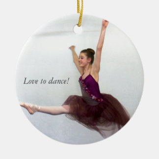 Ik wil graag dansen. keramisch ornament