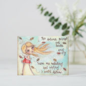 Ik wil graag dat ik het kan opvolgen - Post Card Briefkaart (Staand voorkant)