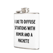 Ik wil graag de situatie in twijfel trekken heupfles (Links)