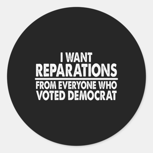 Ik wil graag een reactie van iedereen die voor Dem Ronde Sticker (Voorkant)