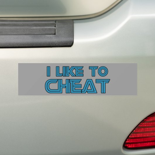 Ik wil graag eten bumpersticker (Op auto)