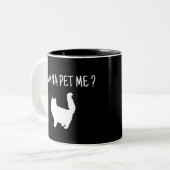 Ik wil graag eten. tweekleurige koffiemok (Voorkant links)