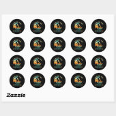 Ik wil graag high-rock klimmen ronde sticker (Vel)