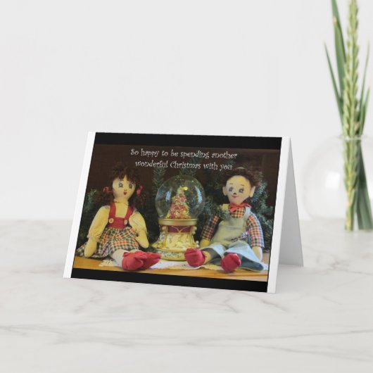 Ik wil graag nog een kerstfeest met je doorbrengen feestdagen kaart (Voorkant)