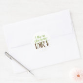 Ik wil graag spelen in de smerige grappenmaker ronde sticker (Envelop)