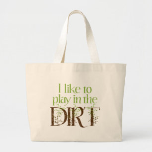 Ik wil graag spelen in de smerige grappenmakerij grote tote bag
