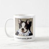 Ik wil graag wat Mok van Boston Terrier (Links)