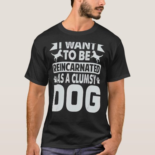 Ik wil herenigd worden als een kloppende hond t-shirt (Voorkant)