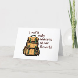 Ik wil herinneringen maken bedankkaart