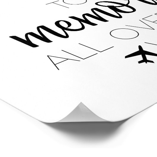 Ik wil herinneringen maken over het hele Poster (Hoek)